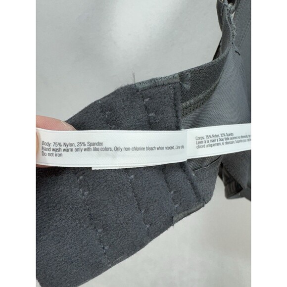 Le Mystere Safari T Shirt Plunge Underwire Bra Womens 36H Black Gray Marbled - Picture 9 of 10